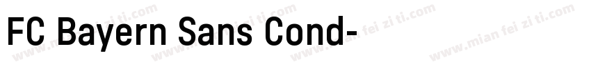 FC Bayern Sans Cond字体转换